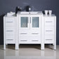 Fresca Torino 48 White Modern Bathroom Cabinets w/ Integrated Sink