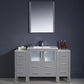 Fresca Torino 54 Gray Modern Bathroom Vanity w/ 2 Side Cabinets & Integrated Sink