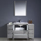 Fresca Torino 54 Gray Modern Bathroom Vanity w/ 2 Side Cabinets & Integrated Sink