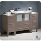 Fresca Torino 54 Gray Oak Modern Bathroom Cabinets w/ Integrated Sink