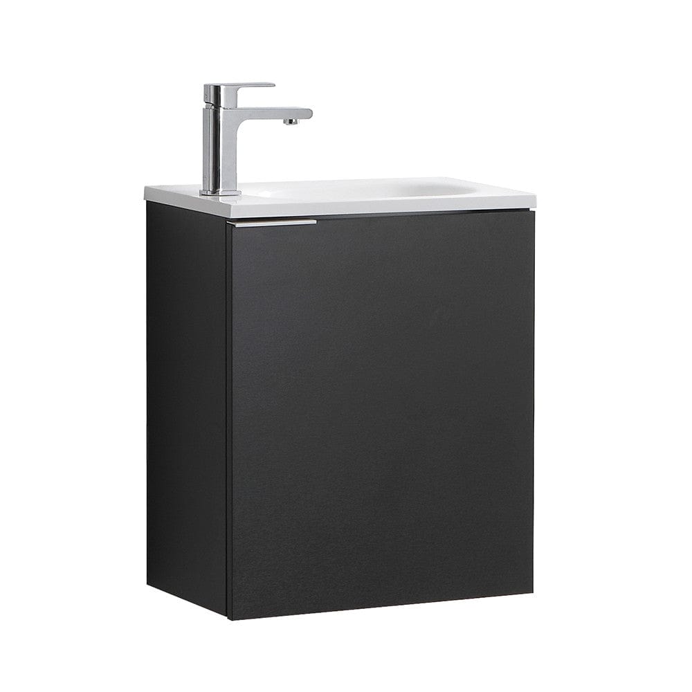 Fresca Valencia 20" Black Wall Hung Modern Bathroom Vanity