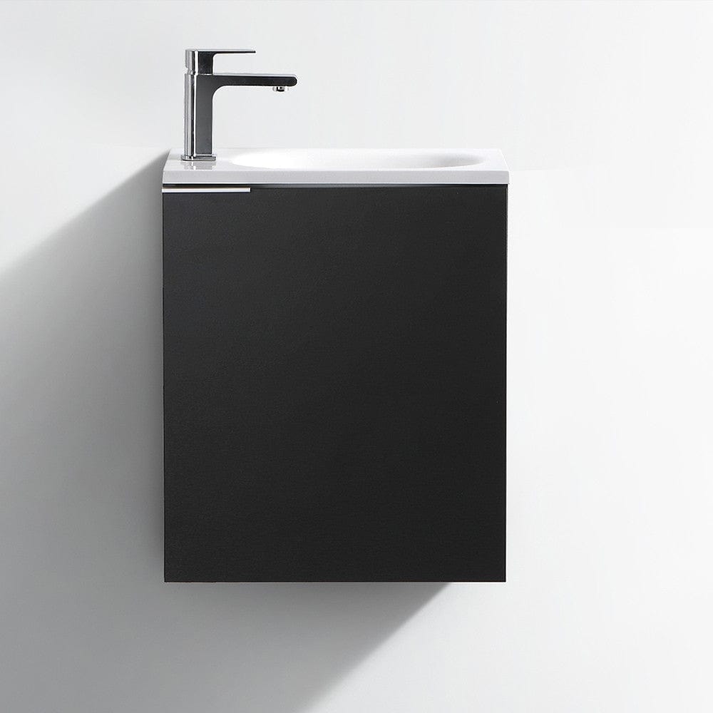 Fresca Valencia 20 Black Wall Hung Modern Bathroom Vanity