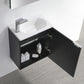 Fresca Valencia 20 Black Wall Hung Modern Bathroom Vanity Set  w/ Medicine Cabinet