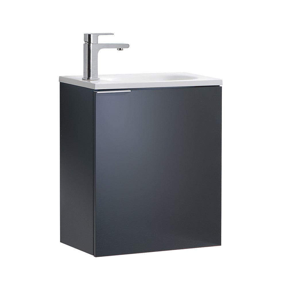 Fresca Valencia 20" Dark Slate Gray Wall Hung Modern Bathroom Vanity