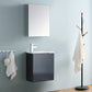 Fresca Valencia 20 Dark Slate Gray Wall Hung Modern Bathroom Vanity Set  w/ Medicine Cabinet