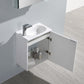 Fresca Valencia 20 Glossy White Wall Hung Modern Bathroom Vanity Set  w/ Medicine Cabinet