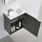 Fresca Valencia 20 Gray Oak Wall Hung Modern Bathroom Vanity Set  w/ Medicine Cabinet