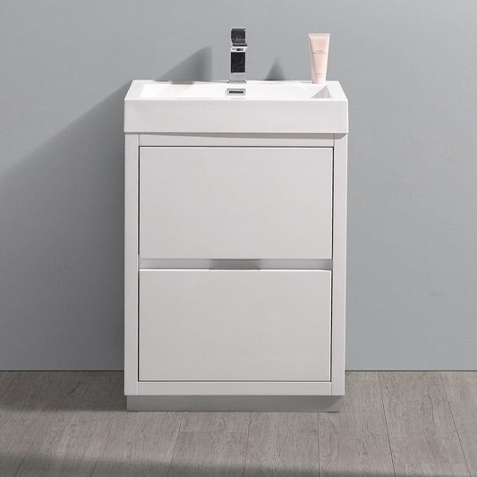Fresca Valencia 24 Glossy White Free Standing Modern Bathroom Vanity