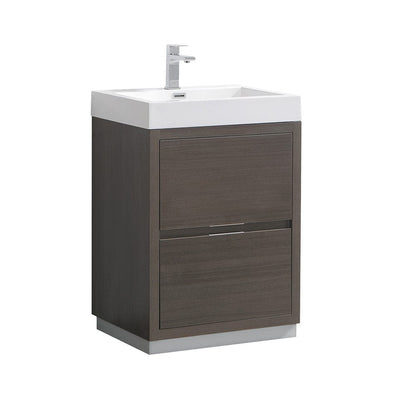 Fresca Valencia 24" Gray Oak Free Standing Modern Bathroom Vanity