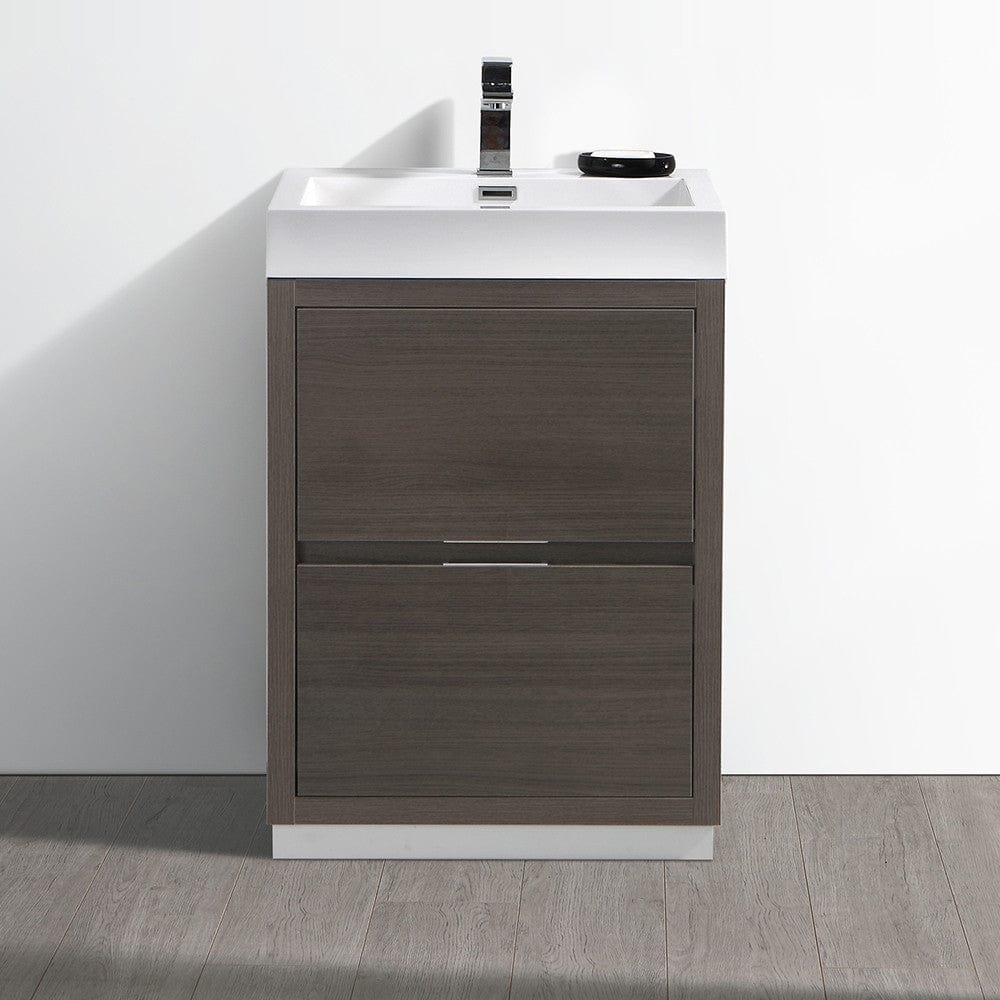 Fresca Valencia 24 Gray Oak Free Standing Modern Bathroom Vanity