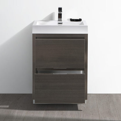 Fresca Valencia 24 Gray Oak Free Standing Modern Bathroom Vanity