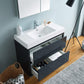 Fresca Valencia 40 Dark Slate Gray Free Standing Modern Bathroom Vanity Set  w/ Medicine Cabinet
