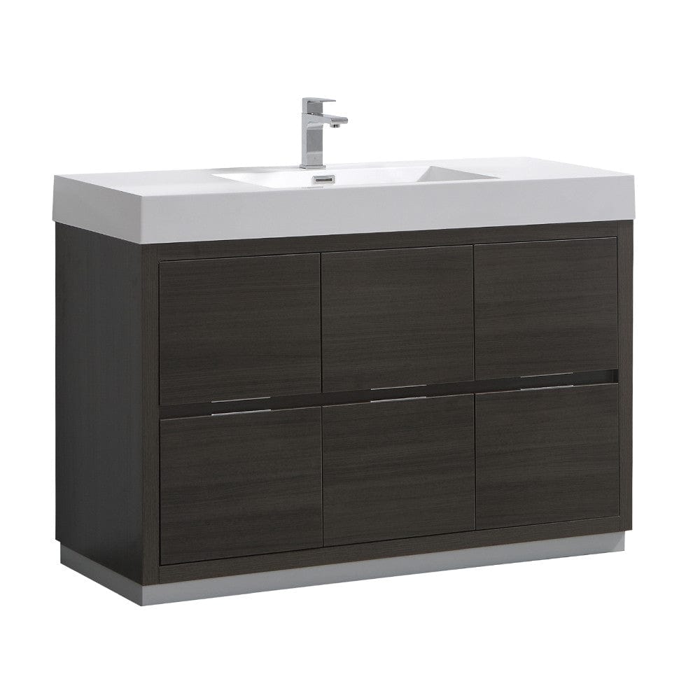 Fresca Valencia 48" Gray Oak Free Standing Modern Bathroom Vanity