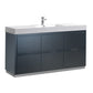 Fresca Valencia 60" Dark Slate Gray Free Standing Modern Bathroom Vanity