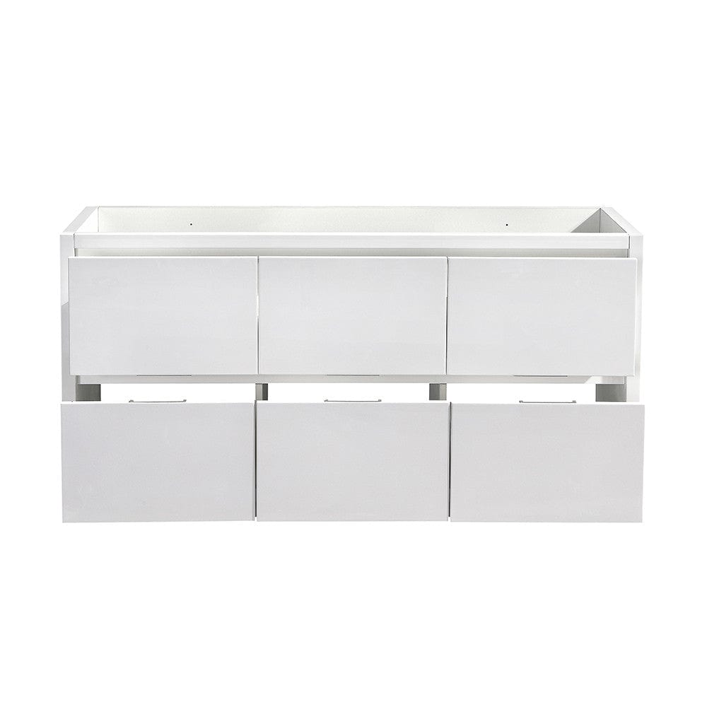 Fresca Valencia 60 Glossy White Free Standing Single Sink Modern Bathroom Cabinet