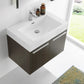 Fresca Vista 30 Gray Oak Wall Hung Modern Bathroom Vanity w/ Medicine Cabinet