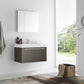 Fresca Vista 36" Gray Oak Modern Bathroom Vanity w/ Medicine Cabinet