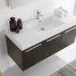 Fresca Vista 48 Gray Oak Wall Hung Modern Bathroom Vanity w/ Medicine Cabinet