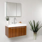 Fresca Vista Teak Modern Bathroom Vanity w/ Medicine Cabinet