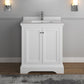 Fresca Windsor 30 Matte White Traditional Bathroom Cabinet w/ Top & Sink | FCB2430WHM-CWH-U