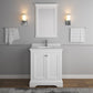 Fresca Windsor 30 Matte White Traditional Bathroom Vanity w/ Mirror | FVN2430WHM