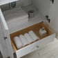 Fresca Windsor 40 Matte White Traditional Bathroom Vanity w/ Mirror | FVN2440WHM