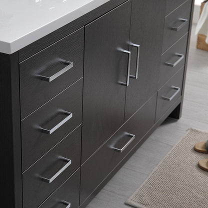 Dark Gray Oak Vanity