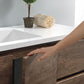Lazzaro 60 Modern Rosewood Free Standing Single Sink Bathroom Vanity Set
