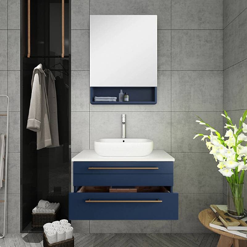 modern wall hung vanity