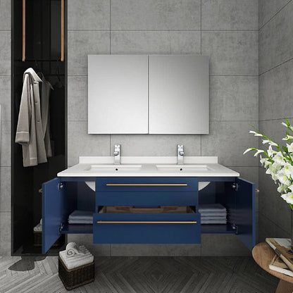 royal blue vanity by Fresca