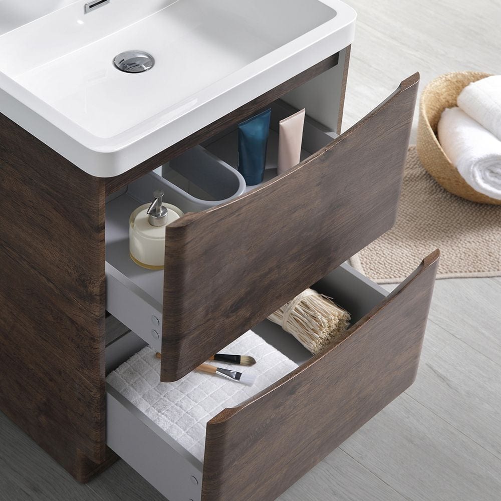 Tuscany 24 Modern Rosewood Free Standing Bathroom Vanity Set