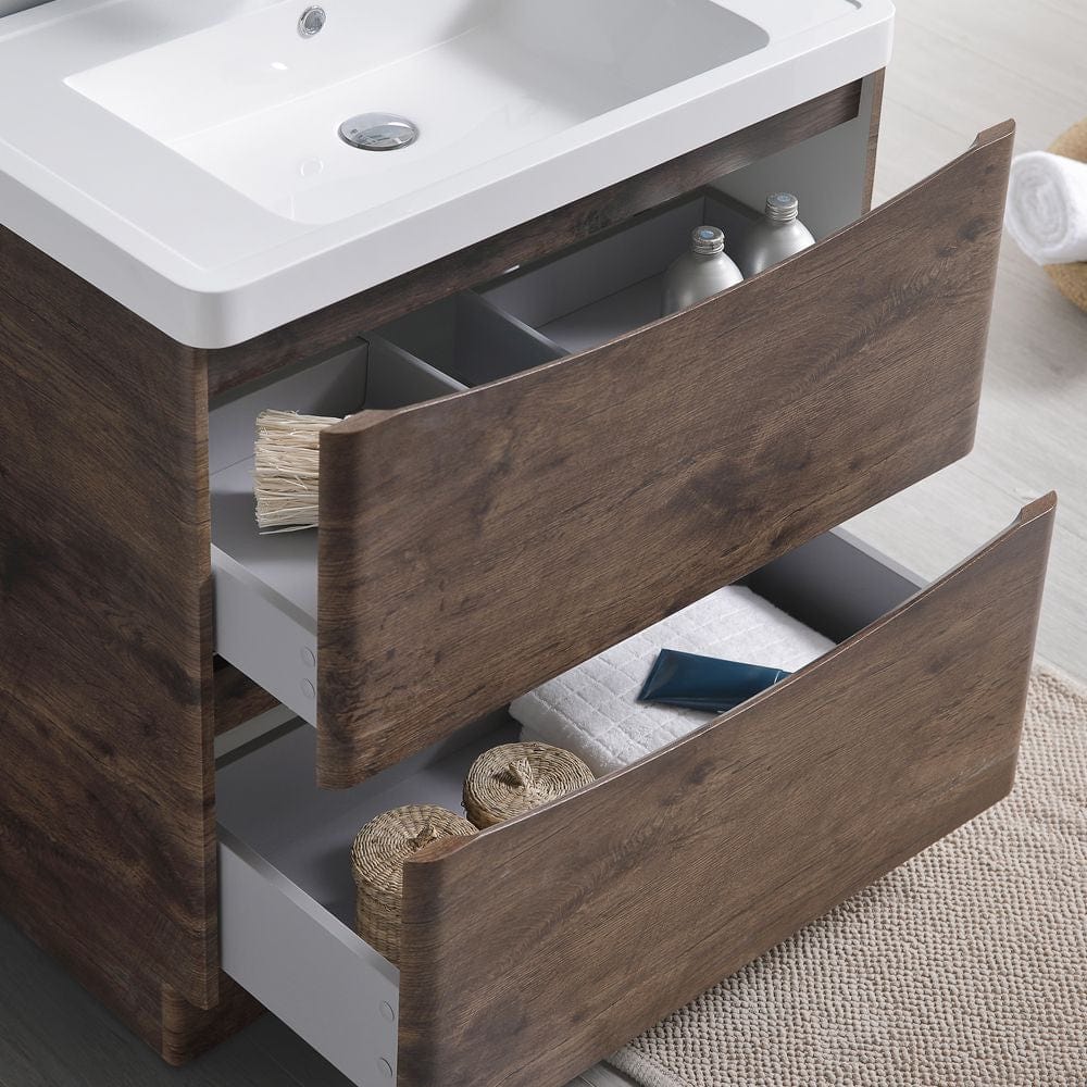 Tuscany 32 Modern Rosewood Free Standing Bathroom Vanity Set