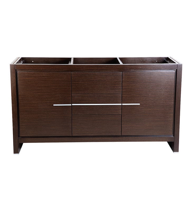 Fresca Allier 60 Wenge Brown Modern Double Sink Bathroom Cabinet