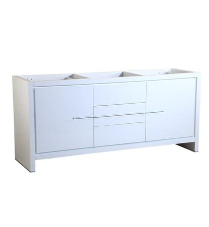 Fresca Allier 72" White Modern Double Sink Bathroom Cabinet