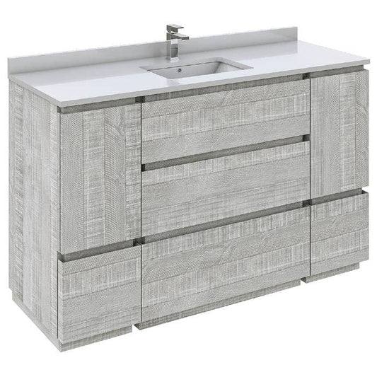 55 inch bathroom vanity