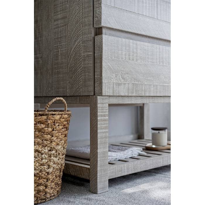 acasia wood material cabinet