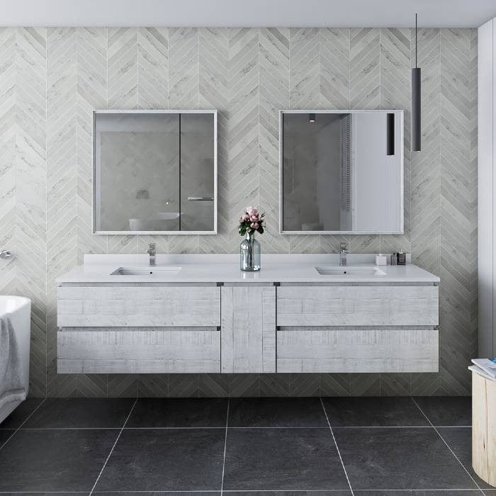 84 inch modern bathroom vanity set