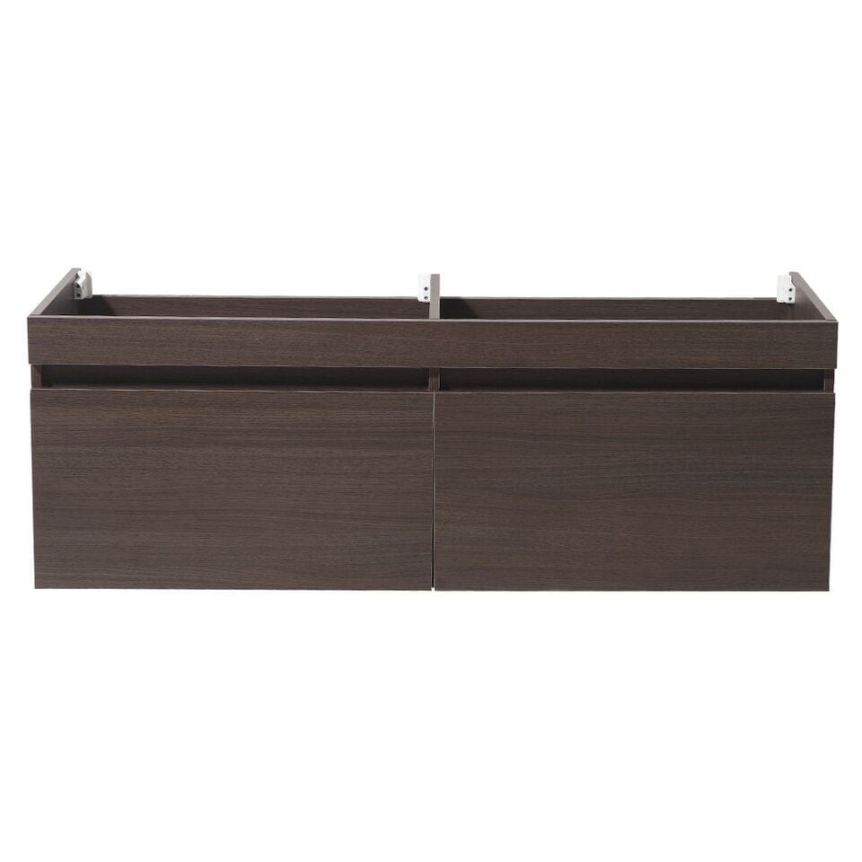 Fresca Largo 57 Gray Oak Modern Double Sink Bathroom Cabinet