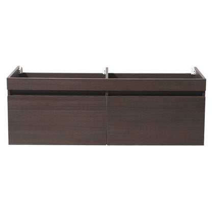 Fresca Largo 57 Gray Oak Modern Double Sink Bathroom Cabinet