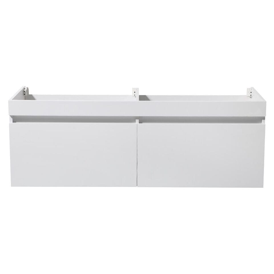 Fresca Largo 57 White Modern Double Sink Bathroom Cabinet