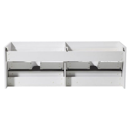 Fresca Largo 57 White Modern Double Sink Bathroom Cabinet