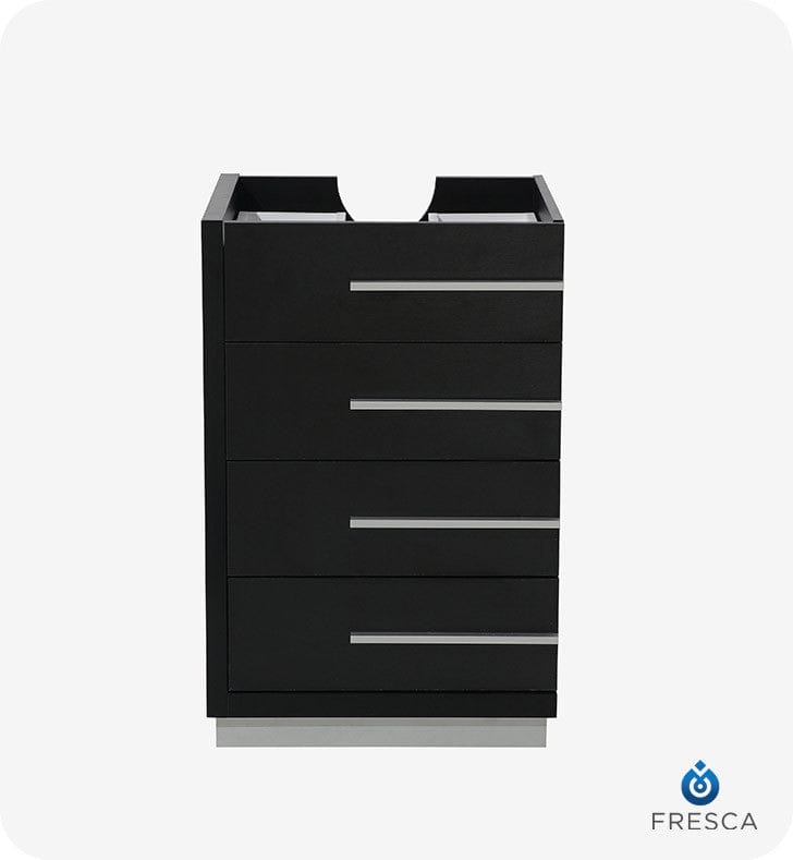 Fresca Livello 24 Black Modern Bathroom Cabinet