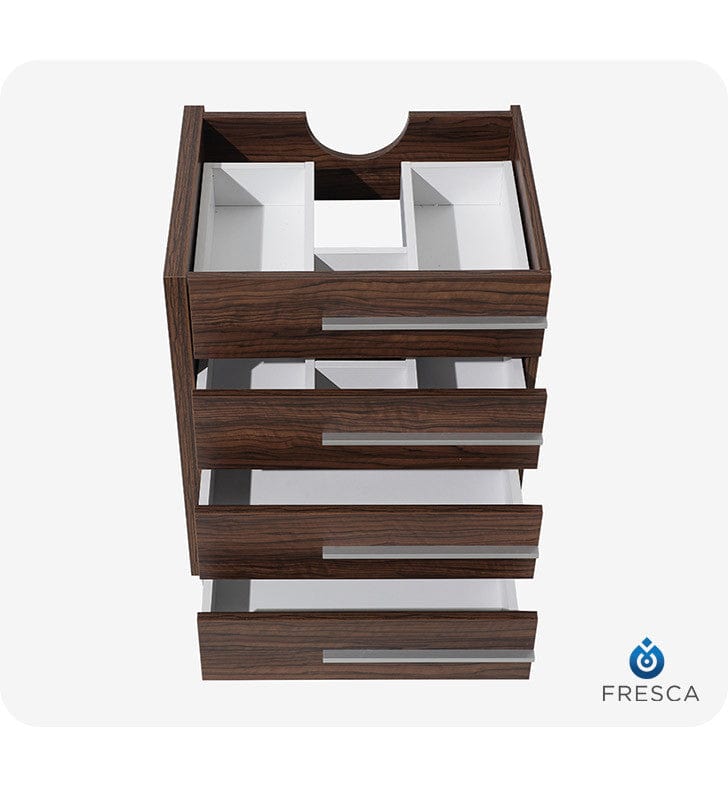 Fresca Livello 24 Walnut Modern Bathroom Cabinet