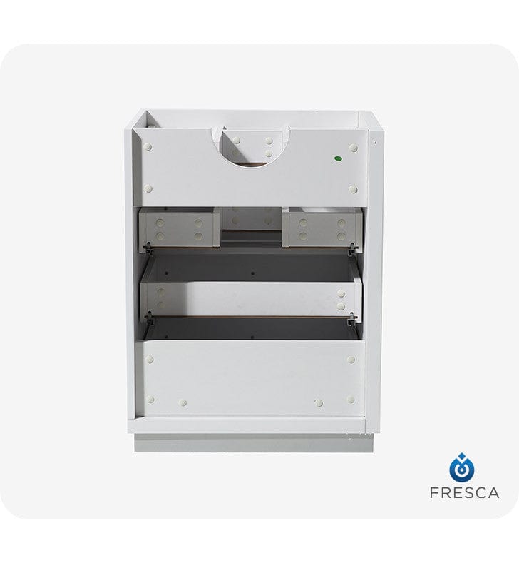 Fresca Livello 24 White Modern Bathroom Cabinet