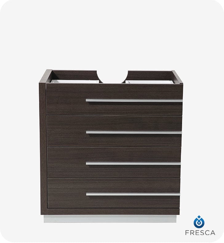 Fresca Livello 30 Gray Oak Modern Bathroom Cabinet