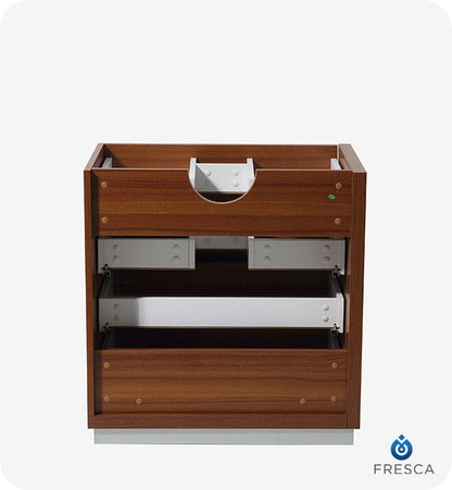 Fresca Livello 30 Teak Modern Bathroom Cabinet