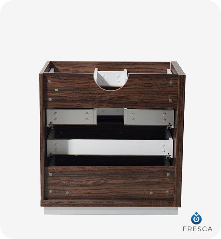 Fresca Livello 30 Walnut Modern Bathroom Cabinet