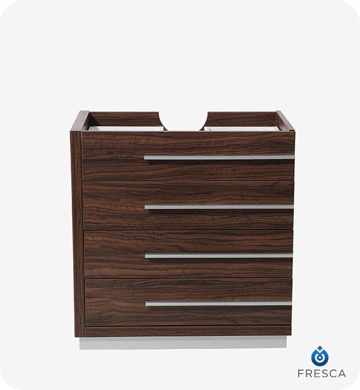 Fresca Livello 30 Walnut Modern Bathroom Cabinet