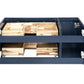Fresca Lucera Modern 36" Royal Blue Wall Hung Vessel Sink Base Cabinet- Right Version