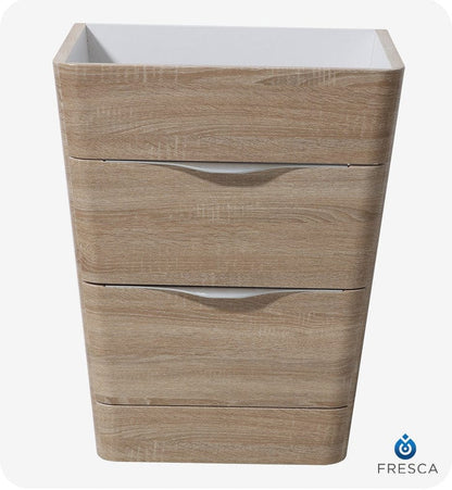 Fresca Milano 26 White Oak Modern Bathroom Cabinet